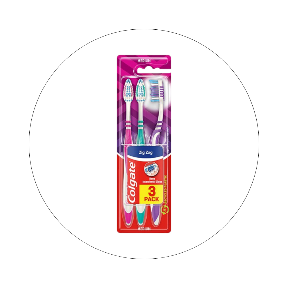 COLGATE - Brosse à Dent Zig Zag Médium / réf. 261464