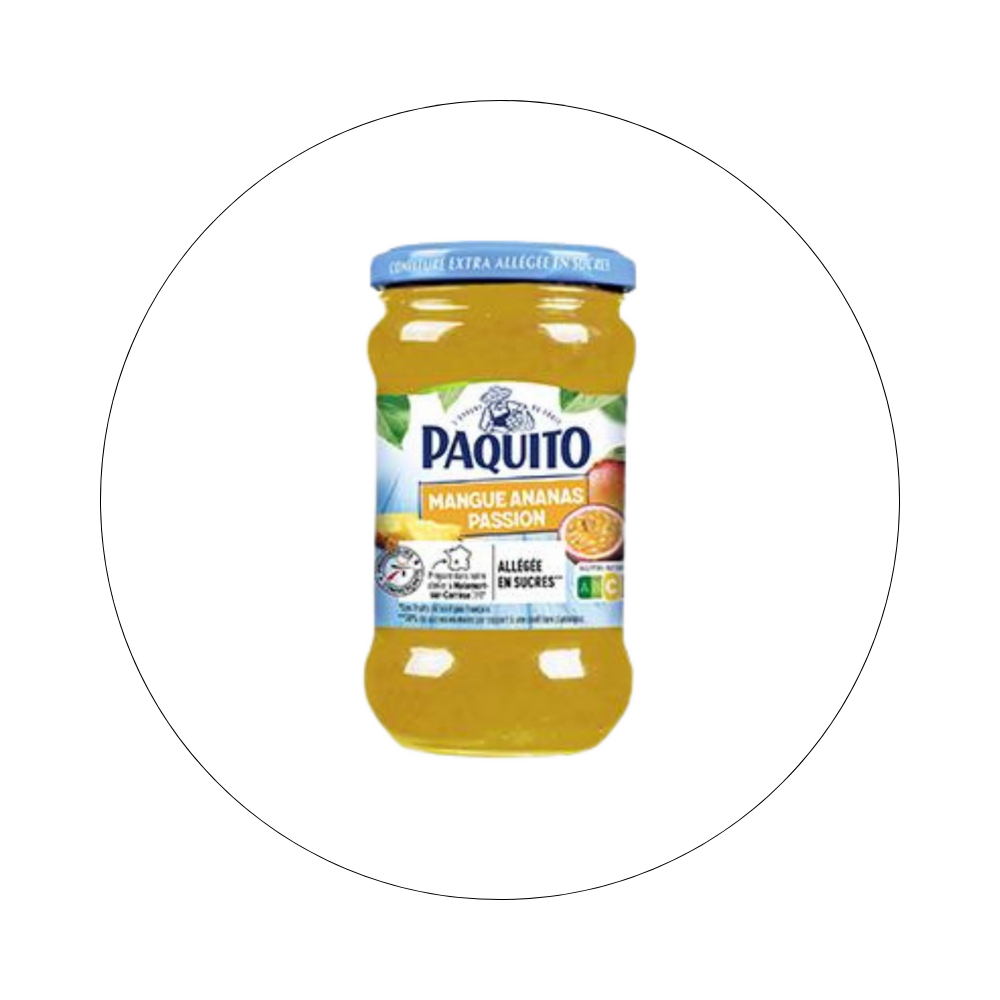 PAQUITO - Confiture Mangue, Ananas, Passion / réf. 41202258