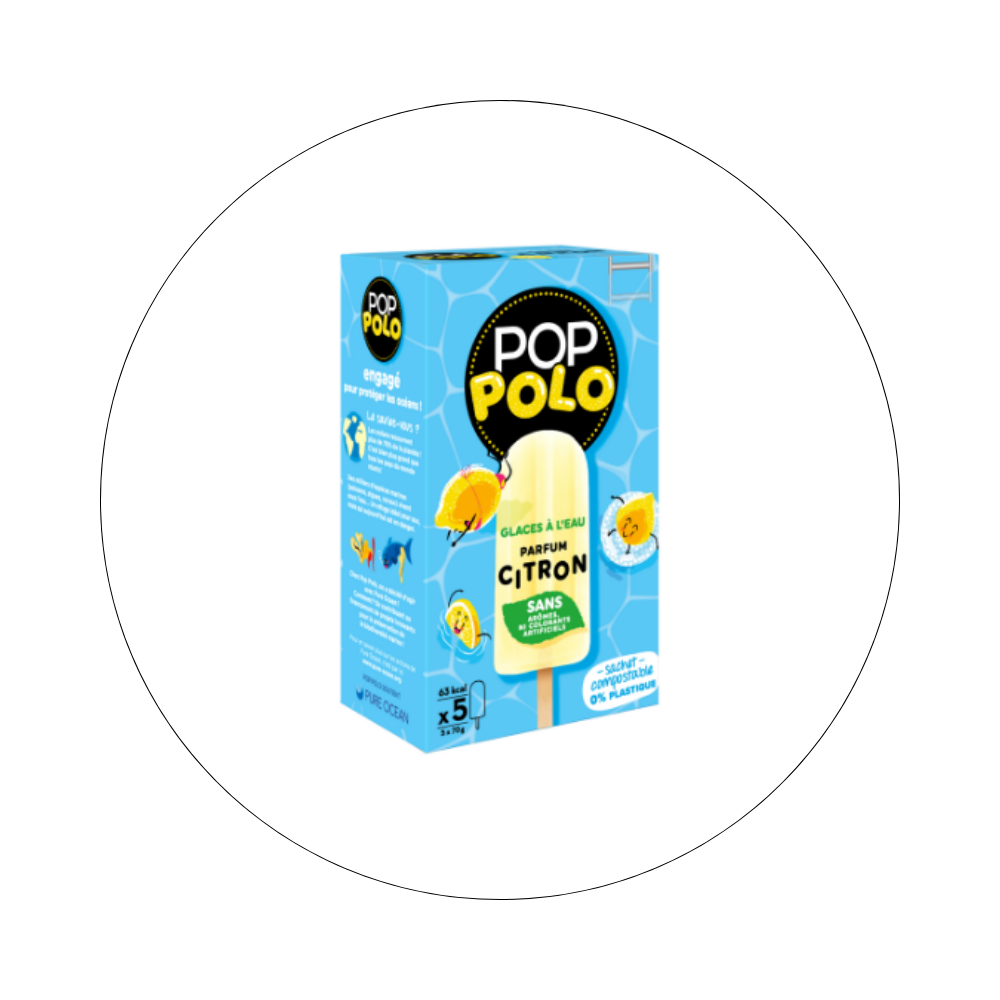 POP POLO - Glace à l'Eau Citron x5