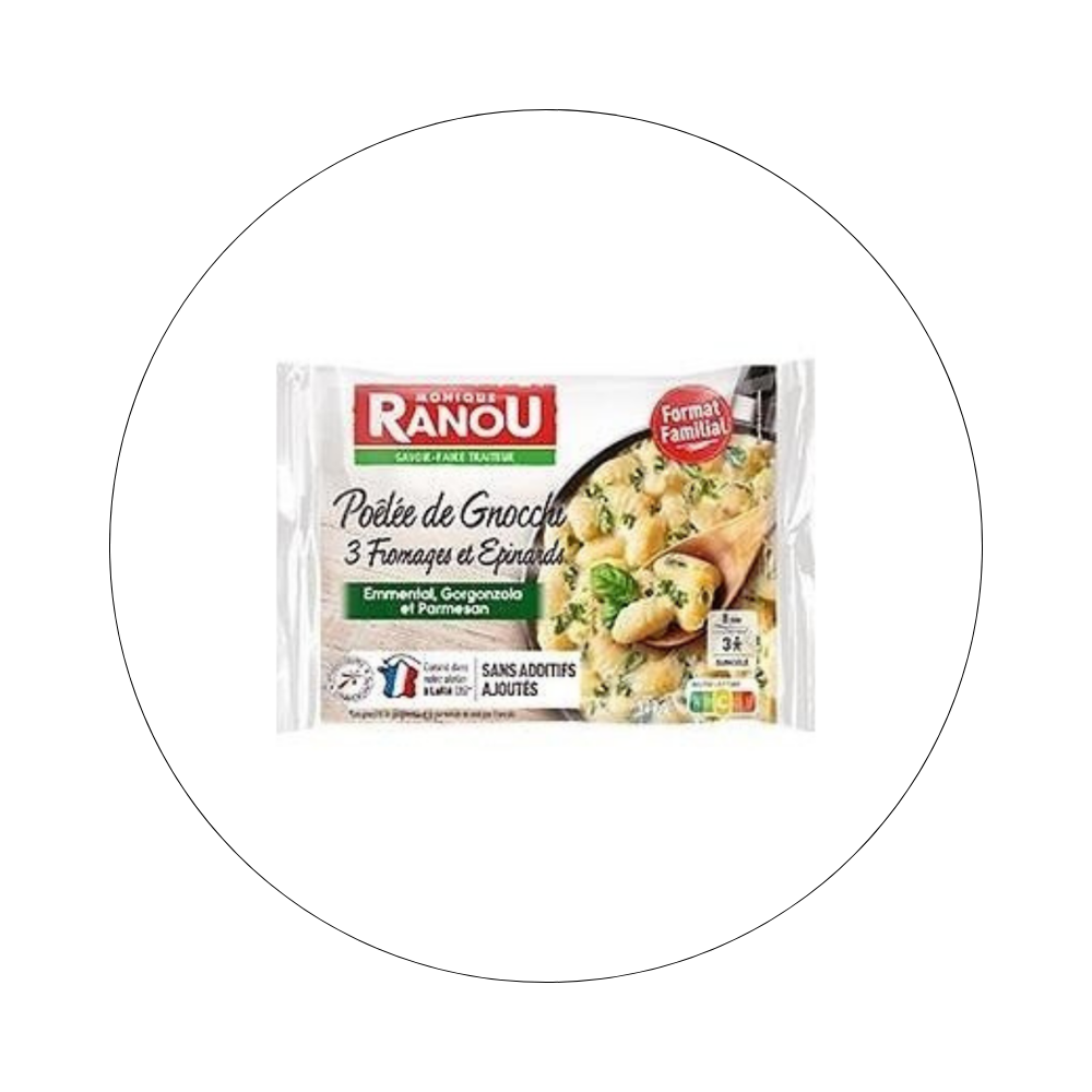 RANOU - Poêlée de Gnochis Epinards et 3 Fromages / réf. 18251474