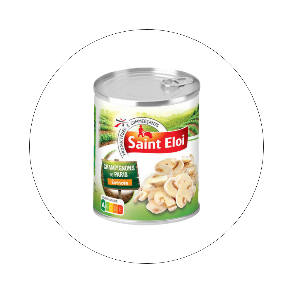 ST ELOI - Champignons de Paris Emincés / réf. 41216090