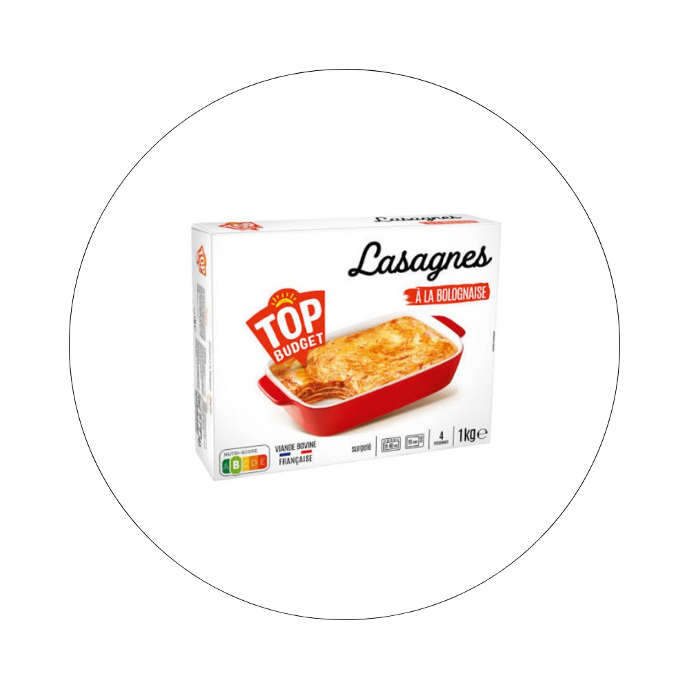 TOP BUDGET - Lasagnes à la Bolognaise / réf. 47292268